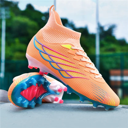Chaussures de Football antidérapantes pour hommes, bottes de Football TF/FG, respirantes, pour l'extérieur, basses, antidérapantes, baskets de sport