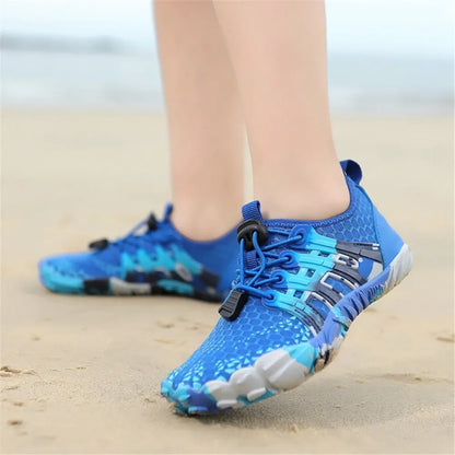 New 12 Colors Water Shoes Kids Summer Beach Five Fingers Barefoot Swimming Aqua Shoes Quick Dry Seaside River Children Sneakers