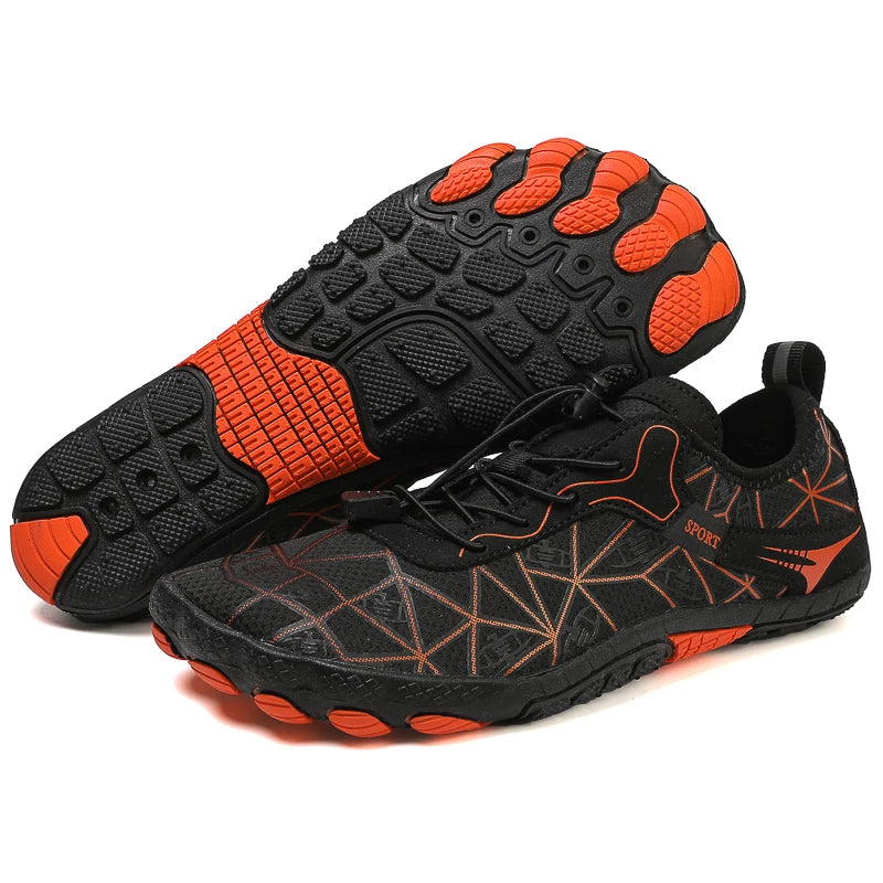 New Barefoot Wading Shoes Men Women Mesh Quick-Drying Beach Shoes Outdoor Non-Slip Swimming Shoes Unisex Water Sports Shoes