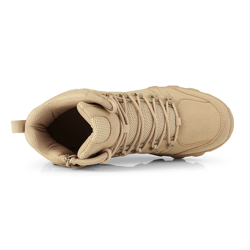 Stivali tattici da combattimento migliorati da uomo per outdoor e campeggio, antiusura, a risposta rapida, scarpe da trekking, pesca e caccia, sneakers da uomo