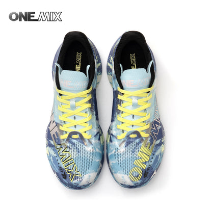 ONEMIX Nylon Carbon Board Marathon Running Racing Shoes, Professional Stable Support, Shock Relief, Ultra-light Rebound Sneakers