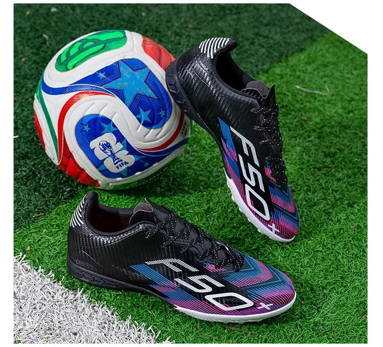 Nouvelles chaussures de football pour hommes, chaussures d'entraînement, baskets professionnelles, chaussures de match sur gazon, chaussures de football antidérapantes pour l'extérieur, chaussures de sport ultralégères,