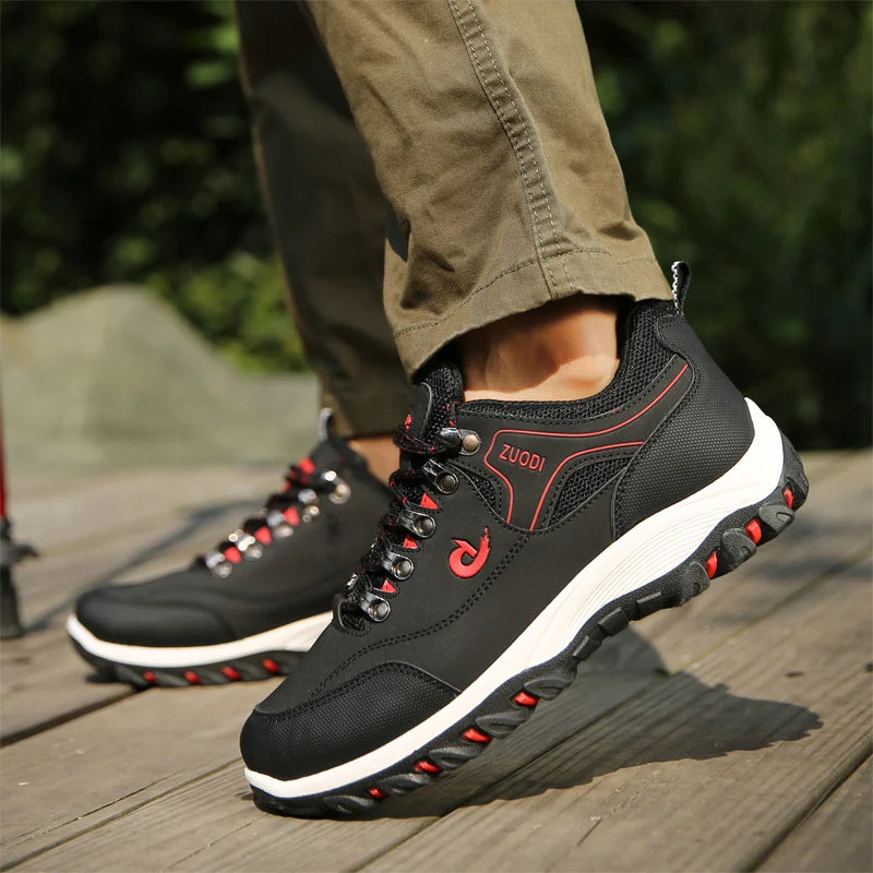 Men's EVA Hiking Shoes Waterproof Anti Slip Leather Outdoor Sports Shoes for Camping Running Jogging 2025 New