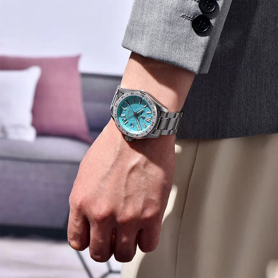 PAGANI DESIGN New GMT Men's Mechanical Watches 100M Waterproof Clock Sapphire Glass Automatic Men Watch PD-1792 Relogio Masculino