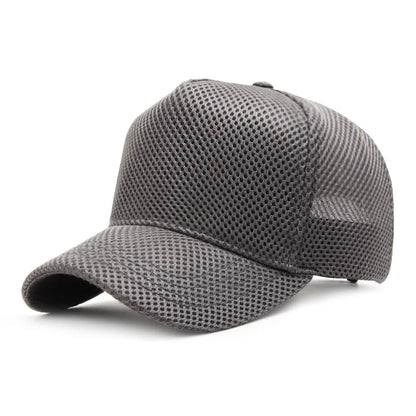 Big Head Plus Size Summer Mesh Baseball Cap for Men Women Trucker Breathable Hat Adjustable for Outdoor Sports Running