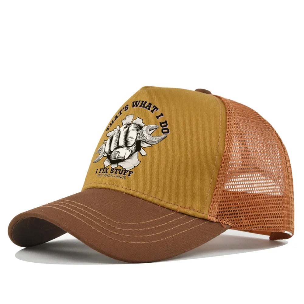 Gorra de béisbol de moda para primavera-verano, de malla estampada y transpirable, con logotipo personalizado para hombres, mujeres y parejas; gorra con visera, casquette.