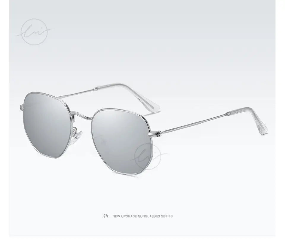 LM Kvinder Hexagon Solbriller Mænd Retro Polariserede Kørselsbelagte Spejlbriller UV400 Briller gafas de sol