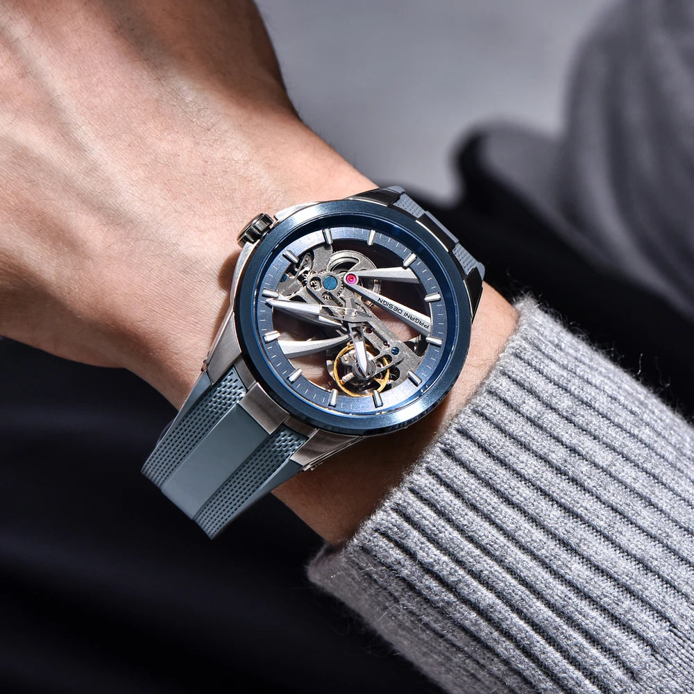 2026 New PAGANI DESIGN Hollow Men's Watches Mechanical Luxury Automatic Watch Men AR Sapphire Waterproof Luminous Man Gift Clock