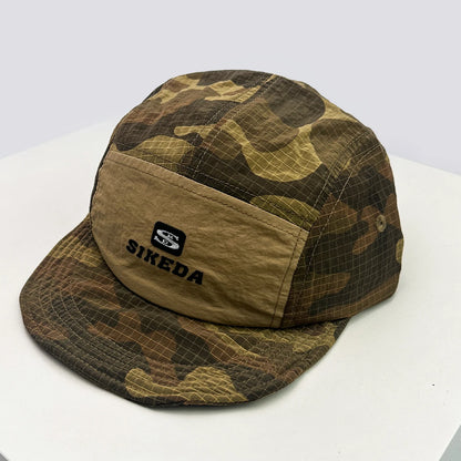 Unisexové kšiltovky CAMO s rychleschnoucí výšivkou písmen, sluneční kšiltovky s barevnými bloky, prodyšné osobní kšiltovky s šikmým kšiltem, univerzální kšiltovky