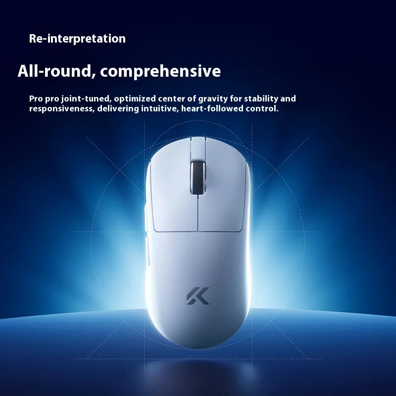 MCHOSE A7 V2 Ultra+ Wireless Gaming Mouse Tri-Mode Lightweight PAW3950 Ti Sensor 42000 DPI Esports Mouse with 500mAh Battery