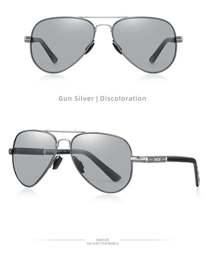 BARCUR Polarized Mens Sunglasses Pilot Sun Glasses for Men accessories Driving Fishing Hiking Eyewear Oculos Gafas De Sol