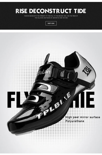 New Men’s and Women’s Bicycle Shoes Outdoor Cycling Shoes with Three Functional Soles Professional Training Shoes