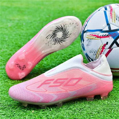 Nouvelles chaussures de football pour hommes, chaussures de sport à cheville haute, respirantes, pour futsal, antidérapantes, ultra-légères, chaussures de football de haute qualité pour matchs en extérieur.