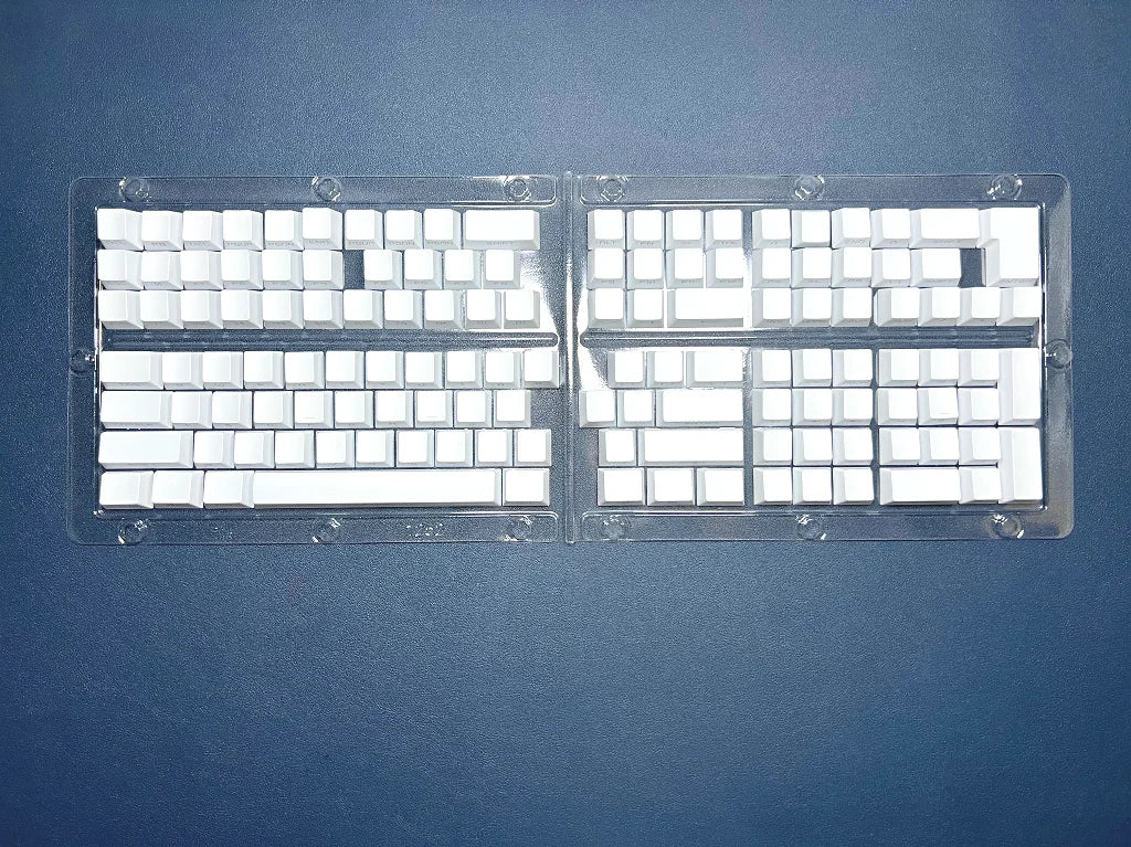 131 Tasten seitlich gravierte, hintergrundbeleuchtete Keycaps für mechanische Tastaturen mit Cherry MX Switches, OEM-Profil, ABS-Keycaps, individuelle Tastenkappen für DIY