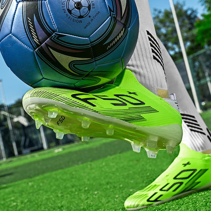 Chaussures de football F50 pour hommes, crampons d'entraînement rapides, chaussures de football antidérapantes pour extérieur, Chuteira Campo 35-45