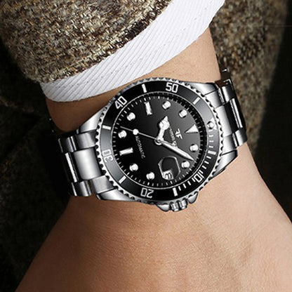 Mechanické náramkové hodinky BINBOND pre mužov, luxusné, svietiace, vodotesné, automatické, s tourbillonom, skeletové