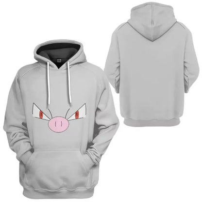 New Pokémon Pikachu Children Printed Top cosplay Hooded Fashion Trendy Casual Long-sleeved Pullover Sweatshirt Birthday Gift