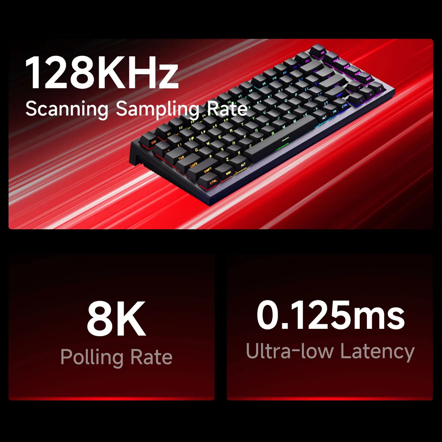 Tastiera AKKO TAC75 HE con switch magnetici 75% Gaming Keyboard Rapid Trigger 0.005mm 8K RGB cablata Esports, tastiera custom per gamer