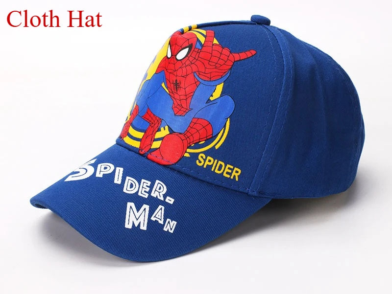 Marvel Anime figurka Spider-Man kreslená baseballová čepice bavlna polyester čepice s kšiltem pro chlapce a dívky čepice a doplňky k hlavě dětský dárek k narozeninám