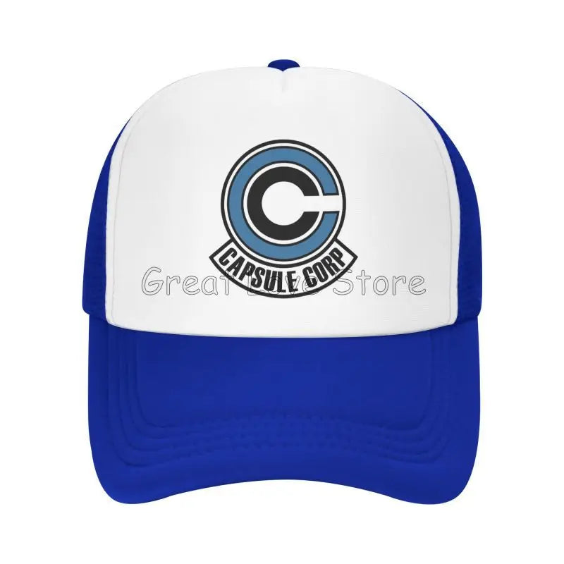 Capsule Corp Κασκέτα μπέιζμπολ με πλέγμα Unisex Καπέλο Trucker Hip-Hop Καπέλο Anime DBZ Dad Hat Ρυθμιζόμενο καπέλο αγώνων Καλοκαιρινά καπέλα Trucker Snapback