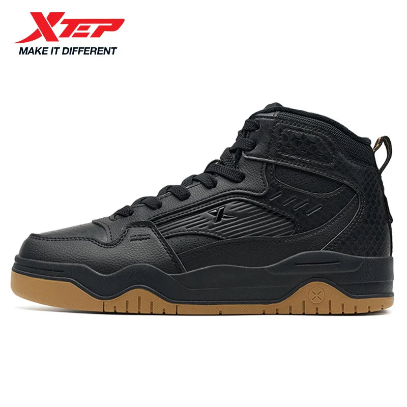 Xtep Cotton Shoes for Men, Street Style, Shock Absorption, Soft Strong Wrapping, Rebound Leisure Outdoor Sneakers 875319370003