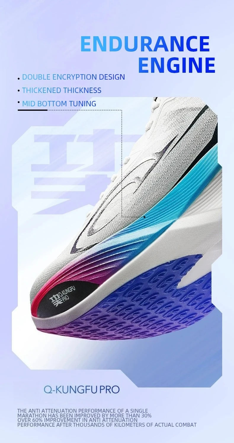 QIAODAN Feiying PB3 Enhanced Edition Professional Marathon Carbon Board Running Shoes 2025 Men's Sneakers QDB023251299T
