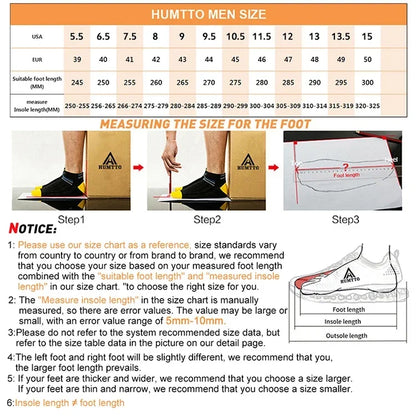 HUMTTO Breathable Trail Running Shoes for Men Black Men's Sports Shoes Cushioning Sneakers Man Luxury Designer Casual Trainers