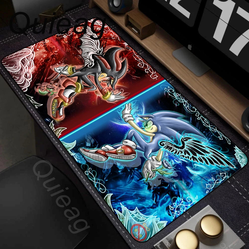 Cute Anime HD Print Mousepad Laptop Desk Mouse Mat PC Gaming Accessories Keyboard Pads Rubber Soft Sonic The Hedgehog Mouse Pads