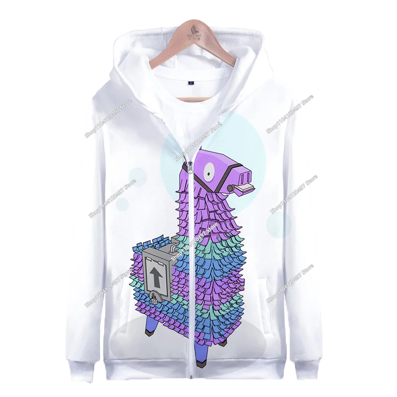2024 New Game Zipper Hoodie, Children's Sweatshirt Fortnite Pullover Sweatshirts, Fashion Boys and Girls Clothing