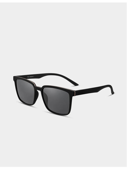 CAPONI Men's Sunglasses Polarized Classic Design Eyewear Protect Eyes Black Shades For Male Outdoor Driving Sun Glasses CP6199