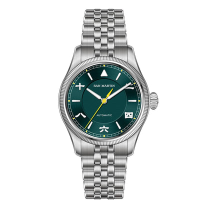 San Martin 39.5mm Men Pilot Watch YN55 Automatic Mechanical Aviation Watches Chinese Style Original Design SN0033 Field Watch