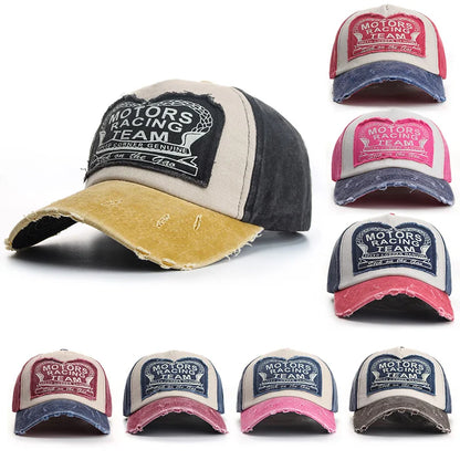 Casquette de baseball en coton printemps-été pour homme, style délavé et vieilli, chapeaux pour homme et femme, casquette de soleil pour l'extérieur, casquettes hip-hop, style décontracté, multicolore