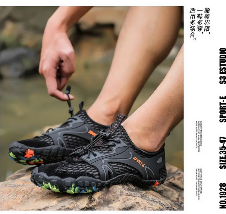 Men Wading Shoes Barefoot Beach Shoes Non-Slip And Wear-Resistant Swimming Upstream Shoes Women Outdoor Water Sports Shoes