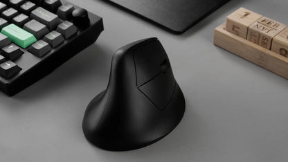 Keychron M5 Wireless Ergonomic Mouse with 8K Polling Rate, Bluetooth & 2.4GHz, 26K DPI Optical Sensor, Rechargeable Vertical Mouse