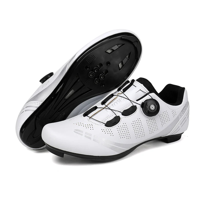 Men Cycling Shoes Road Bikes Women Racing Competition Self-Locking Speed Cycling Sports Shoes Women Spd Cleats Cycling Shoes