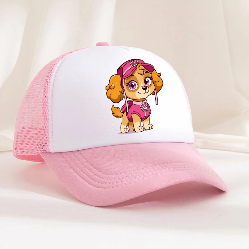 Baseballkappe für Jungen und Mädchen, sommerlicher, verstellbarer Sonnenhut, Anime, Paw Patrol, Chase, Skye, niedlicher Retro-Sonnenhut, Kopfbedeckung für Erwachsene, Geschenk