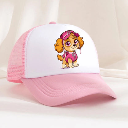 Baseballkappe für Jungen und Mädchen, sommerlicher, verstellbarer Sonnenhut, Anime, Paw Patrol, Chase, Skye, niedlicher Retro-Sonnenhut, Kopfbedeckung für Erwachsene, Geschenk