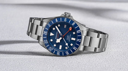 SEESTERN Diver Man Watch Titanium Automatic GMT Mechanical Wristwatch NH34 Movement Sapphire Crystal 20ATM Waterproof Lume S462