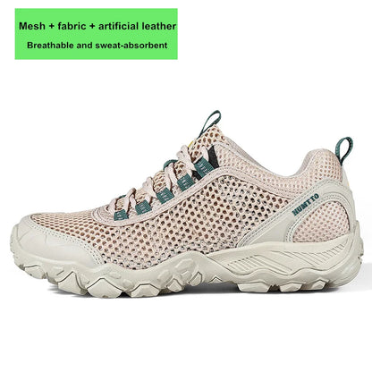 HUMTTO Trekking Shoes for Women Winter Hiking Shoes Women's Waterproof New Luxury Designer Climbing Leather Casual Woman Sneakers