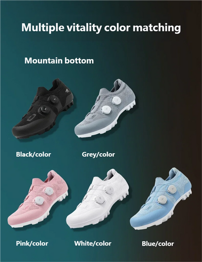 Men's MTB Cycling Shoes New Women's Pink Self-Locking Cleats Speed Road Bicycle Shoes Flat Trail Racing SPD Mountain Bike Sneakers