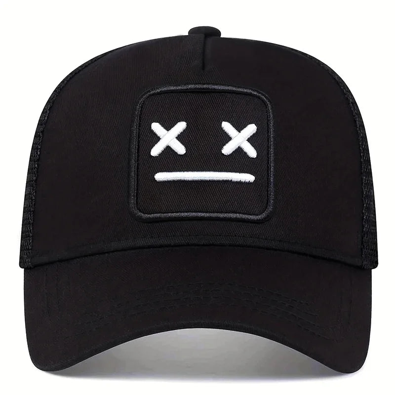 Unisex XX geborduurde baseballpetten met net, verstelbare casual petten, lente- en zomerpetten met zonbescherming voor buiten