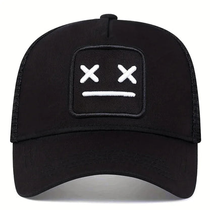 Unisex XX geborduurde baseballpetten met net, verstelbare casual petten, lente- en zomerpetten met zonbescherming voor buiten