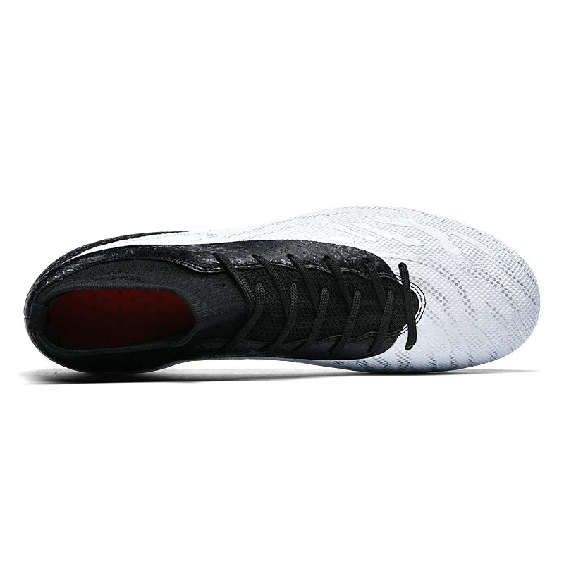 New Men Sport Soccer Shoes Training Boys Football Boots Outdoor Adult Long Spikes Non Slip Cleats Breathable Match Comfortable