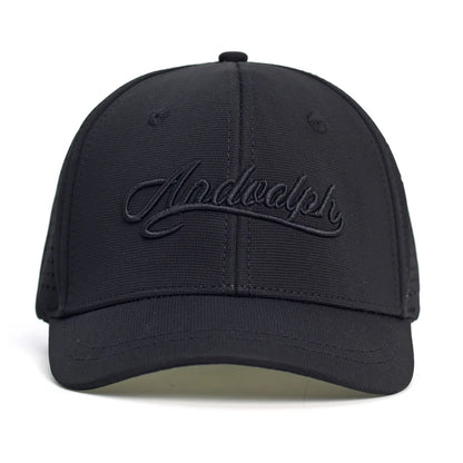 Casquette de baseball à mailles, à visière courte, dos fermé, pour homme et femme, respirante, à fermeture à pression, ajustée, style « dad hat », réglable, unie, style « trucker »
