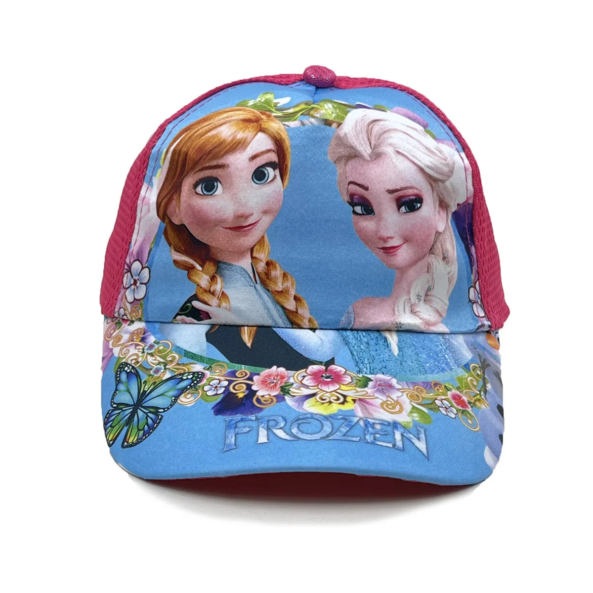 Disney-prinsesse Elsa, Anna og Sofia fra Frost – anime-figur – baseballkasket – Terylene-kasket med skygge – tegneseriepige – børnehovedbeklædning – gaver