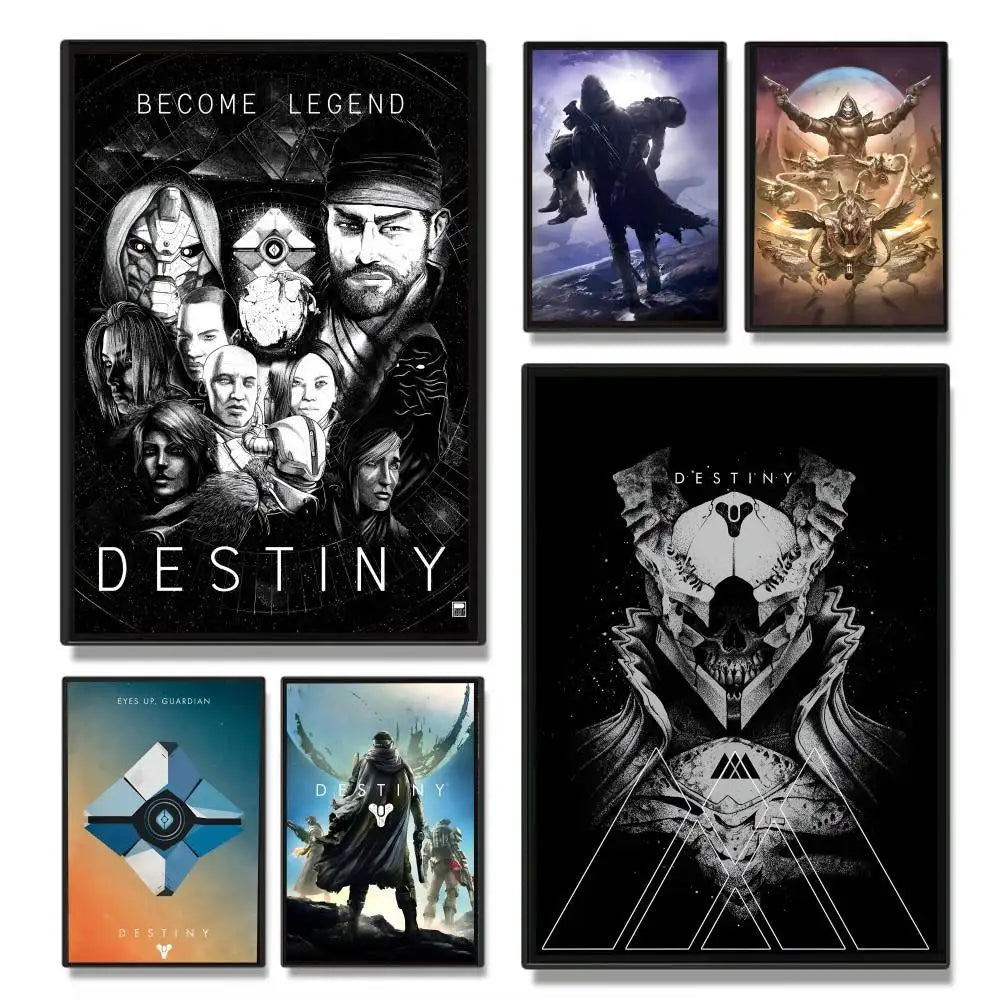 Game Destiny 2 Poster Art With Prints Home Bedroom Living Room Decoration Gift