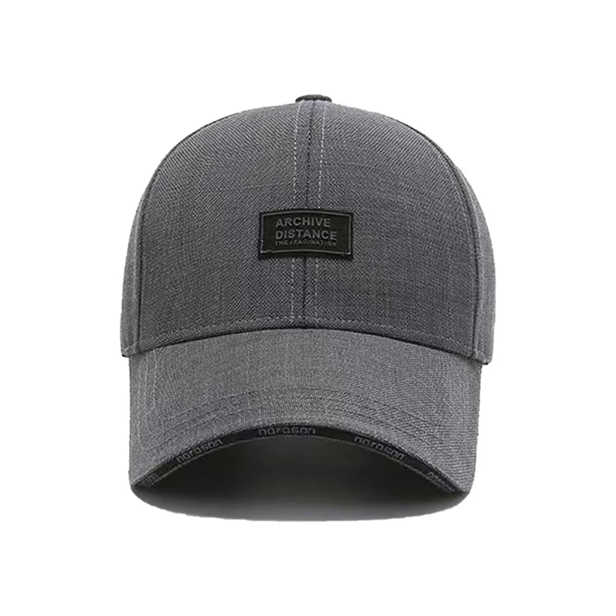 Czapki baseballowe z haftem ARCHIVE DISTANCE, unisex, wiosna/jesień, na świeżym powietrzu, regulowane, czapki codzienne, czapki chroniące przed słońcem, czapki sportowe