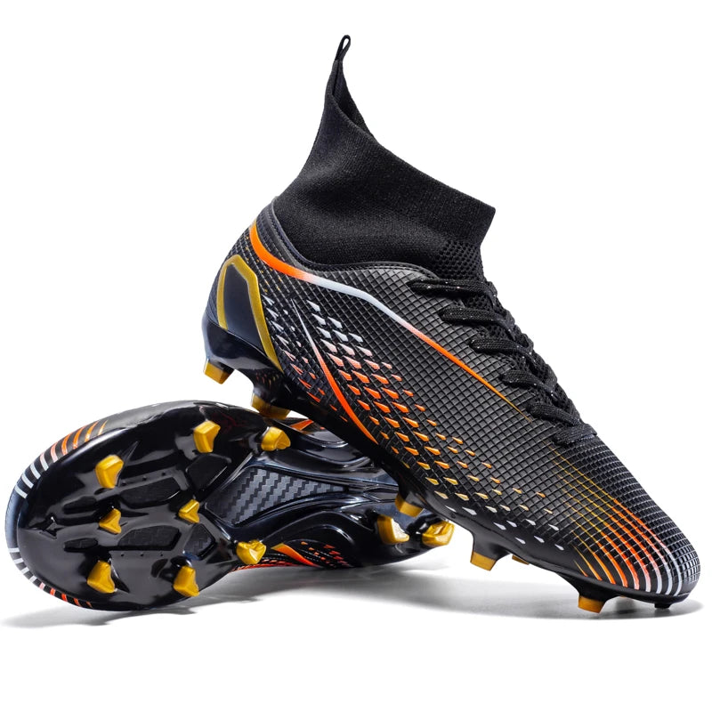 Men’s Outdoor Football Boots Professional Training Soccer Shoes Soccer Cleats Turf Futsal Match Grass Unisex Non-Slip Breathable