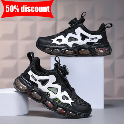 Children's Sports Shoes Ultra-Light Mesh Breathable School Training Running Shoes Soft Sole Anti-Slip Casual Walking Shoes for Kids