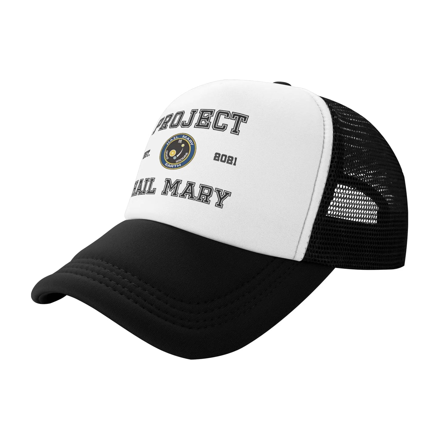 Šiltovka Project Hail Mary Mission Patch zo sieťoviny pre dospelých, hip-hop trucker čiapka, pracovná čiapka, nastaviteľný rybársky klobúk, prateľná trucker čiapka
